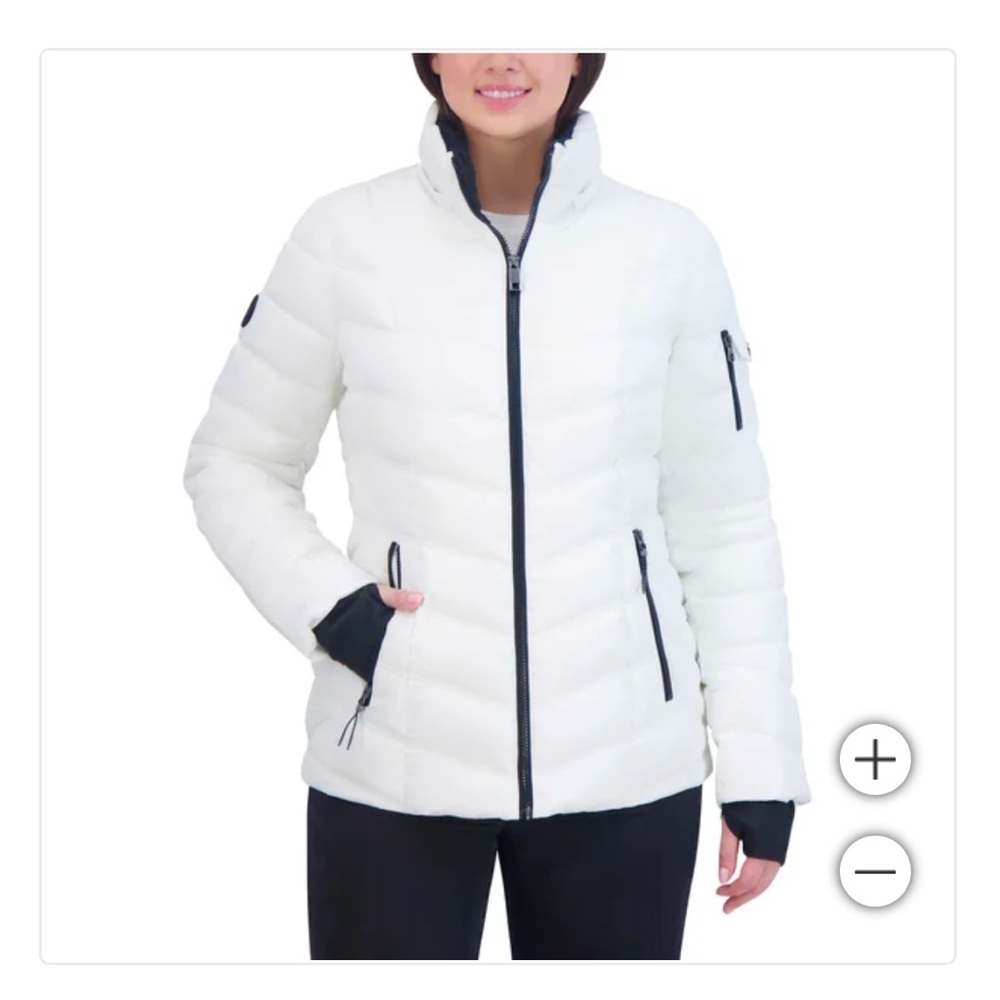 Nautica Size XXL White Ladies' Puffer with Faux Fur Hood NWT - Picture 4 of 6